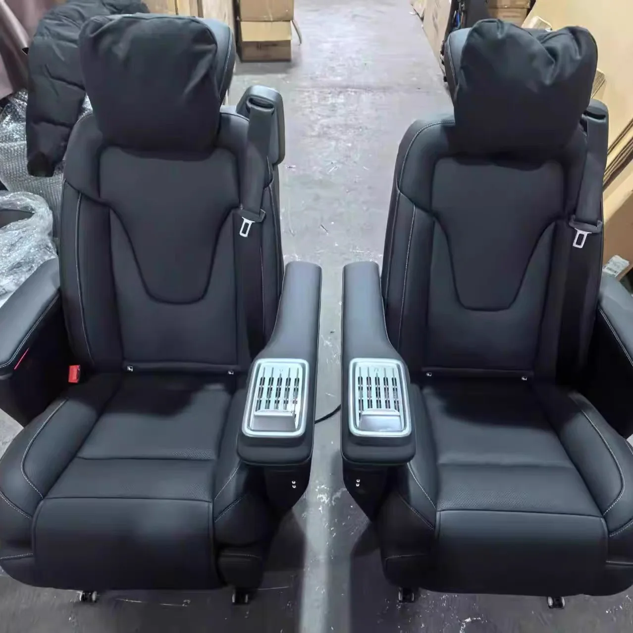 Upgrade Luxury & Vip Auto Car Passenger Van PU Leather Aero Seat for Benz W447 Vito V-class Auto Accessories
