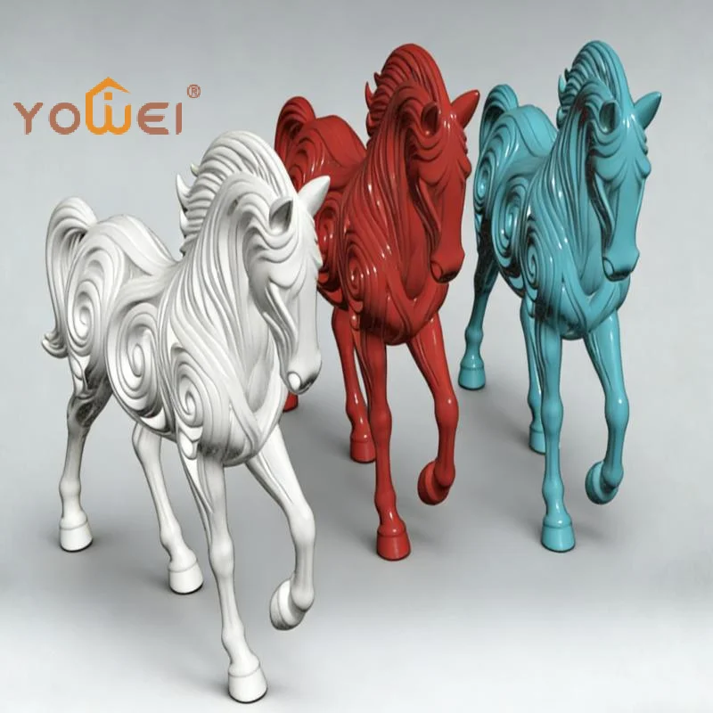 Latest 3D Printing Hollow Horse Figurine Suitable For Desktop Desk Office Horse Model Landscape Decor