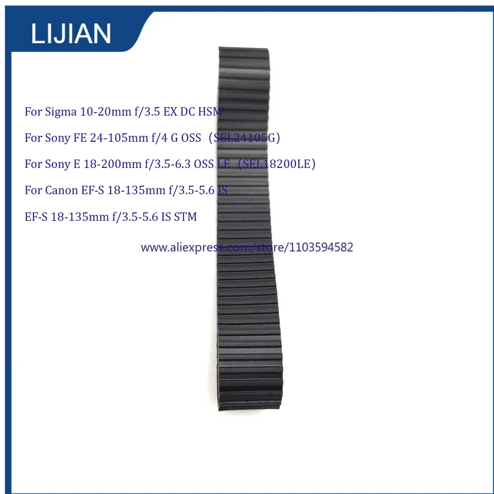 Nuevo anillo de goma de enfoque de lente para Sigma 10-20mm F3.5 EX DC HSM 10-20 para Sony FE 24-105mm E 18-200mm para Canon EF-S 18-135mm IS STM