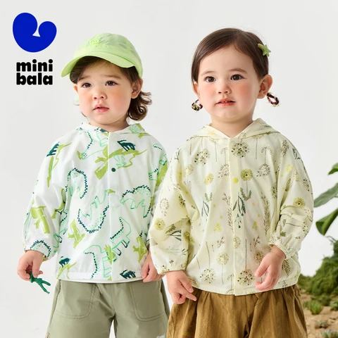 Детская солнцезащитная куртка Mini Bala из хлопка