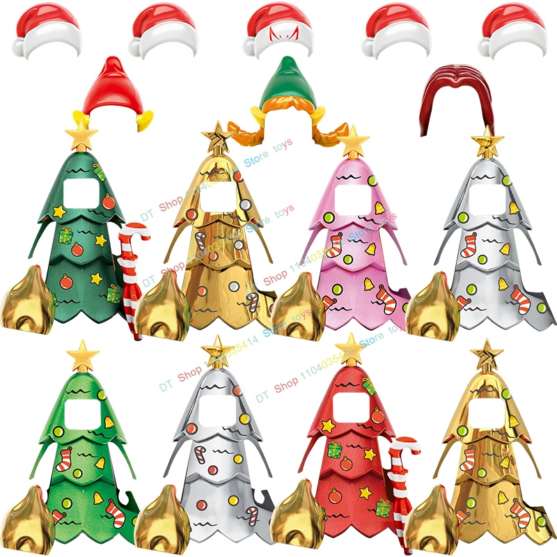 Hot Christmas tree Accessories Mini Action Figures Buliding Blocks Heads Educational Kids Toys For Christmas Gifts TV6303 TV6302