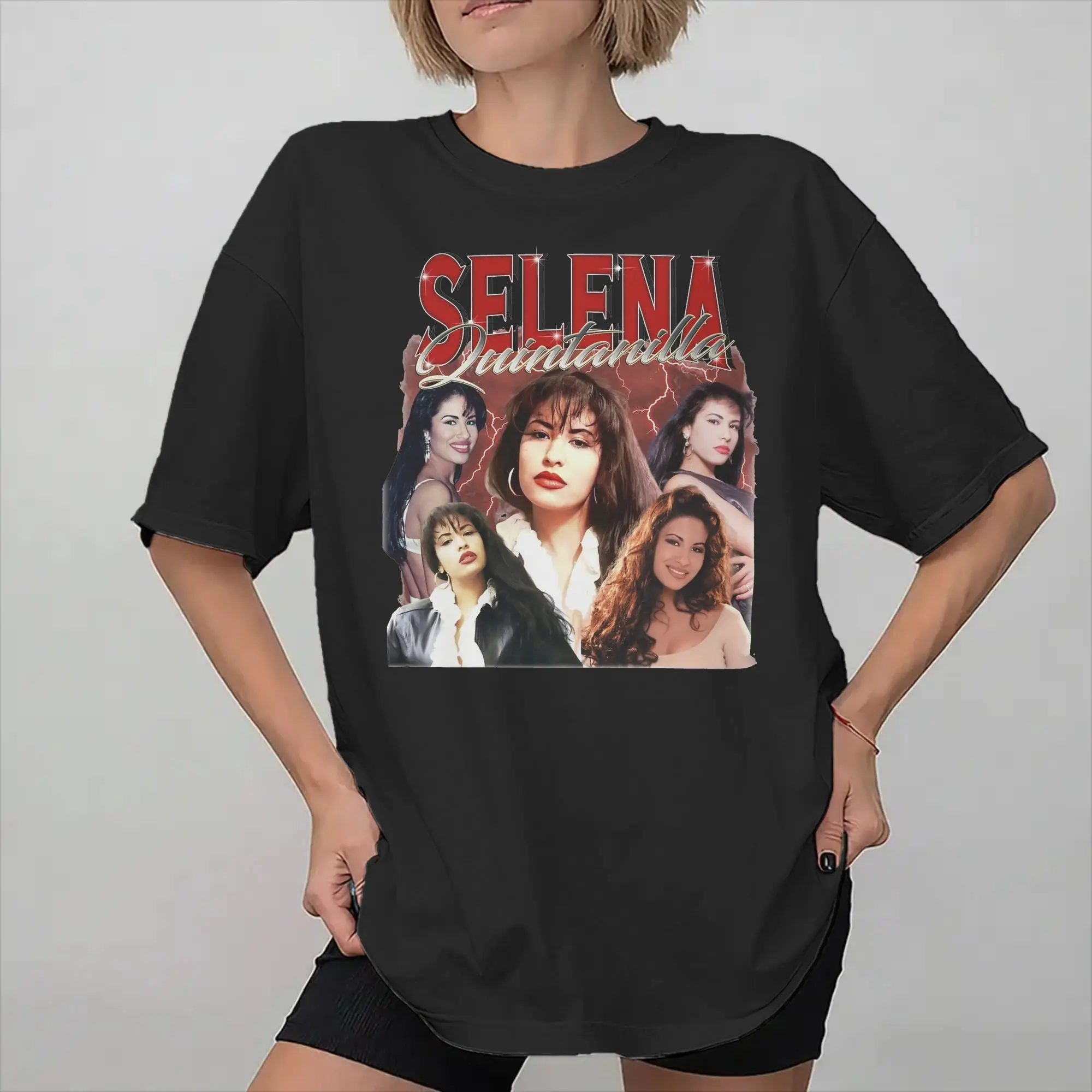 Selena Quintanilla  Tee Shirt for Men Women Print T Shirts  Cotton Clothing