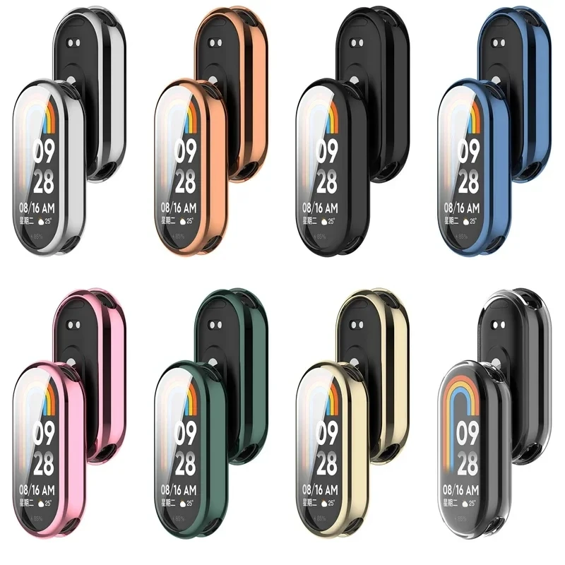 Protective Case For Xiaomi Mi Band 8 Screen Protector Full Cover XioMi Band8 Soft TPU Cover image 6
