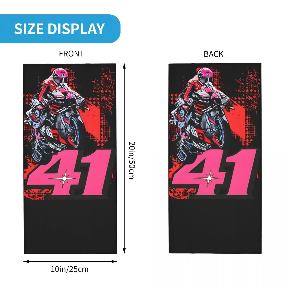 Aleix Espargaro #41 Racing Moto GP Bandana Neck Cover Motocross Face Scarf Cycling Face Mask Hiking Unisex Adult Winter