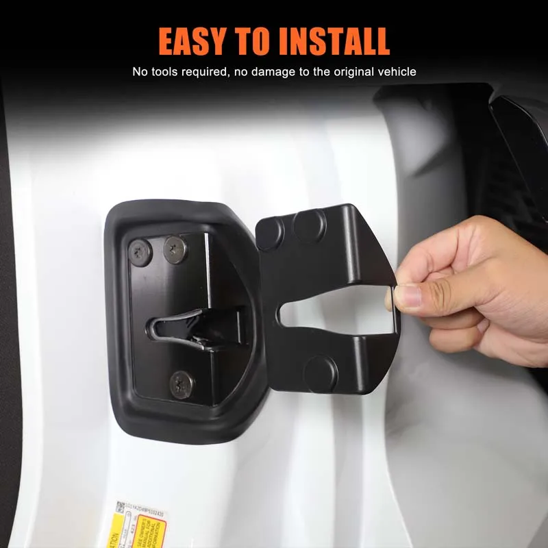 

Для Chevrolet Corvette C8 2020-2025 матовый черный автомобильный внутренний дверной замок, защитная пряжка, декоративная накладка, аксессуары