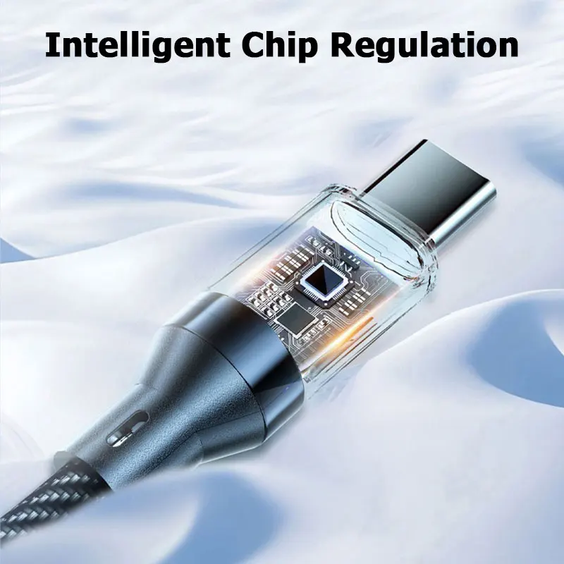 100W Type C To Type C Data Transfer Cable 120W USB A to Type C Fast Charge Cable with LED Display Cord for Xiaomi for Samsung