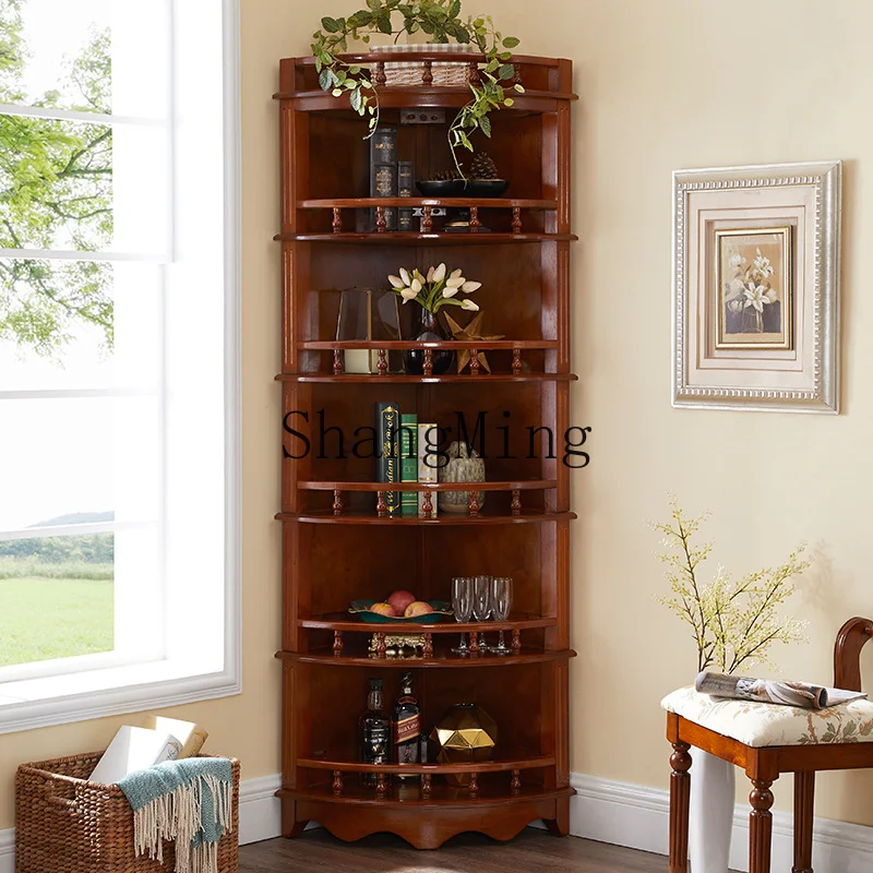 

ZYY Household Corner Living Room Multifunctional Corner Cabinet Corner Shelf Movable Locker