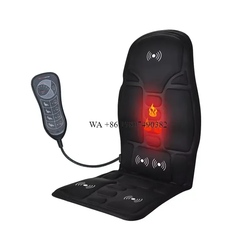 wmwmnu for OEM Multi Function Massage Seat Cushion Shiatsu Vibrating Back Neck Hip Massager Chair Pad for Car Home Office