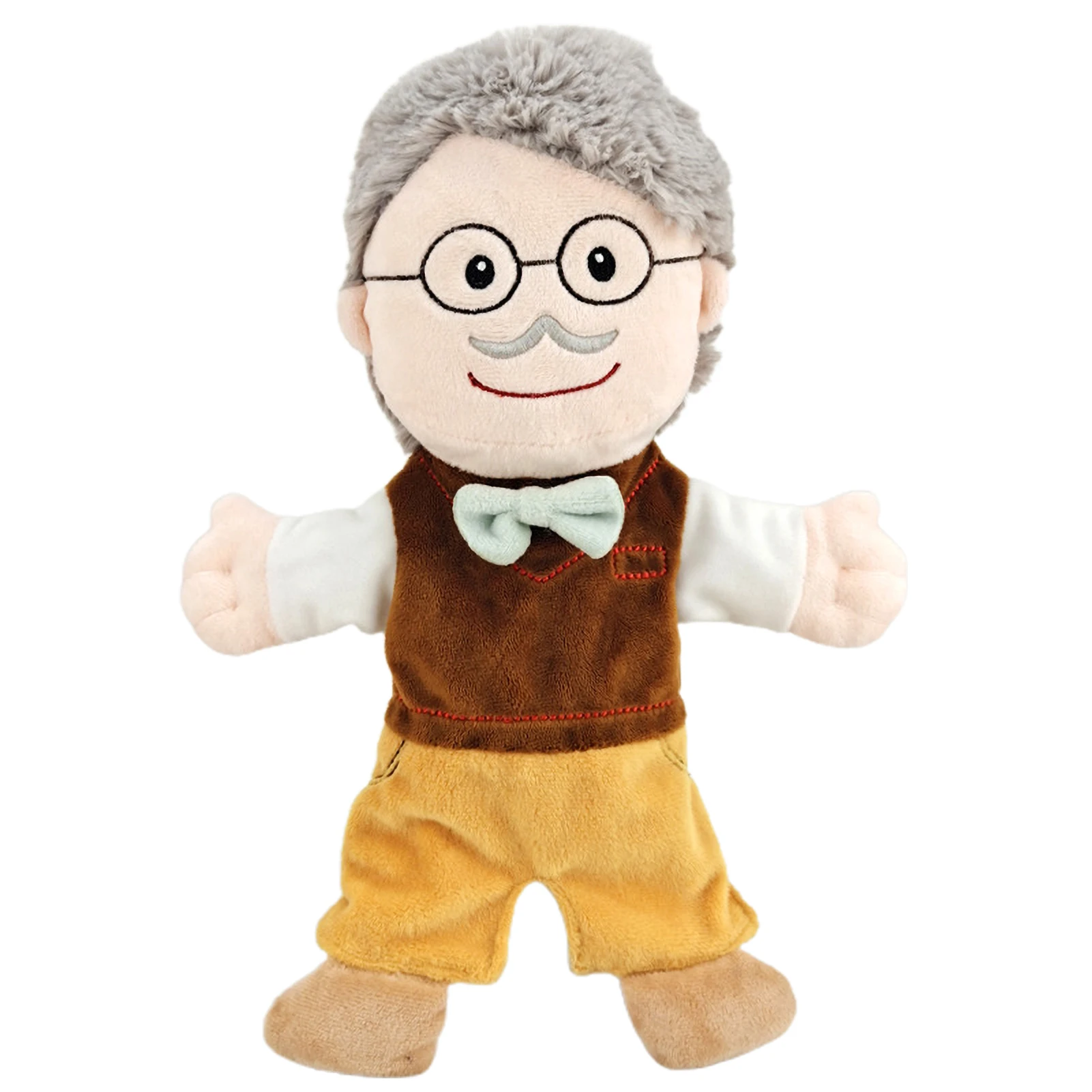 Hand Puppets Soft Plush Cartoon Family Story Time Theater Prop Toys Educational Stuffer Gift For Kids 30cm