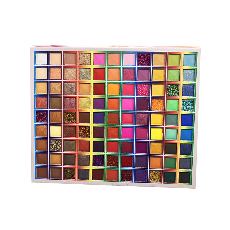 Paleta de sombra de ojos versátil, Kit de maquillaje cosmético más vendido, sombra de ojos pigmentada de estrella en crecimiento, brillo vibratorio en polvo