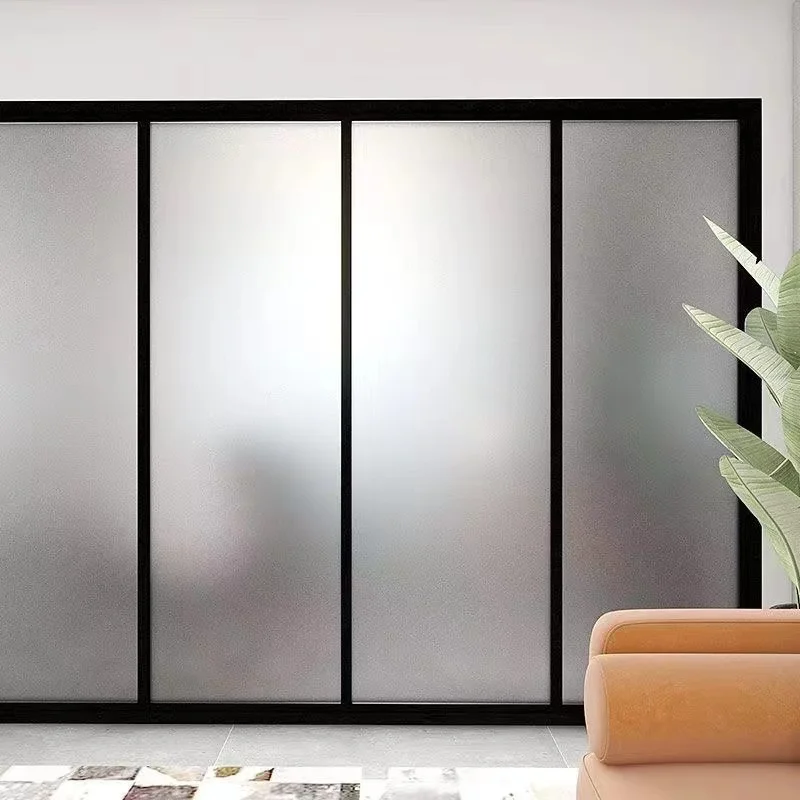 Pegatina de vidrio esmerilado puro, pegatina opaca translúcida para ventana, antiprivalla, baño, inodoro, oficina, película de vidrio, adsorción electrostática