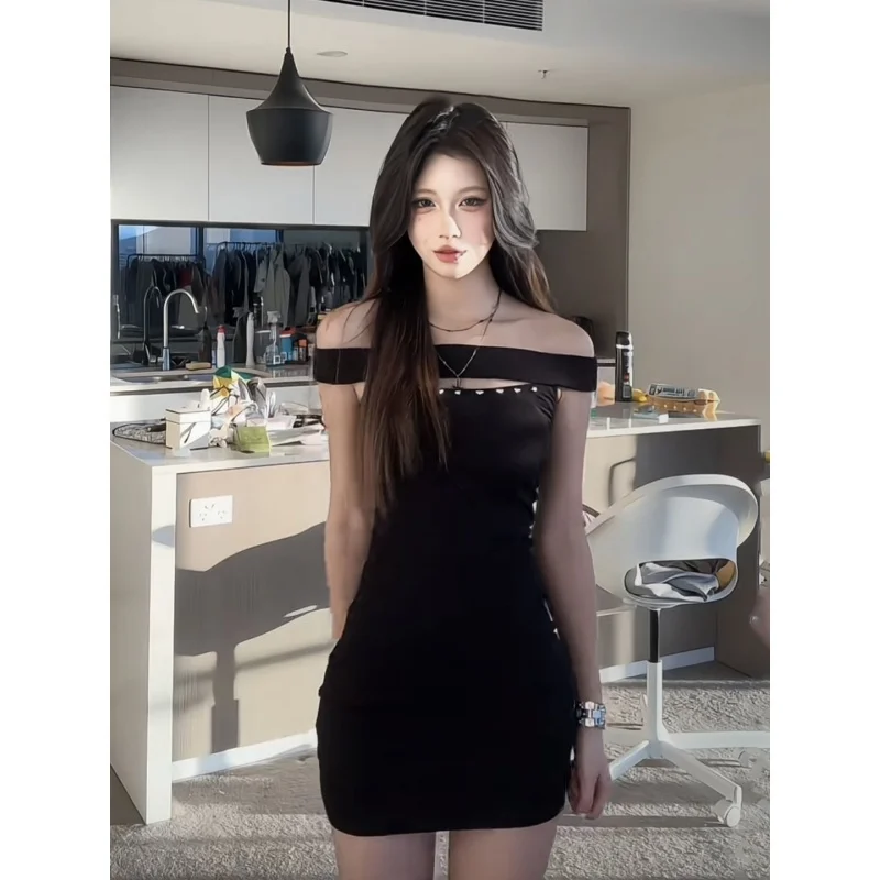 ชุดเดรสแขนกุดสำหรับผู้หญิง ชุดเดรสสำหรับงานปาร์ตี้ งานกลางคืน งานวันเกิด ฤดูร้อน ผ้าชีฟอง แต่งแอพพลิเค ปักลาย จับจีบ รูดเชือก แต่งระบาย สไตล์เซ็กซี่