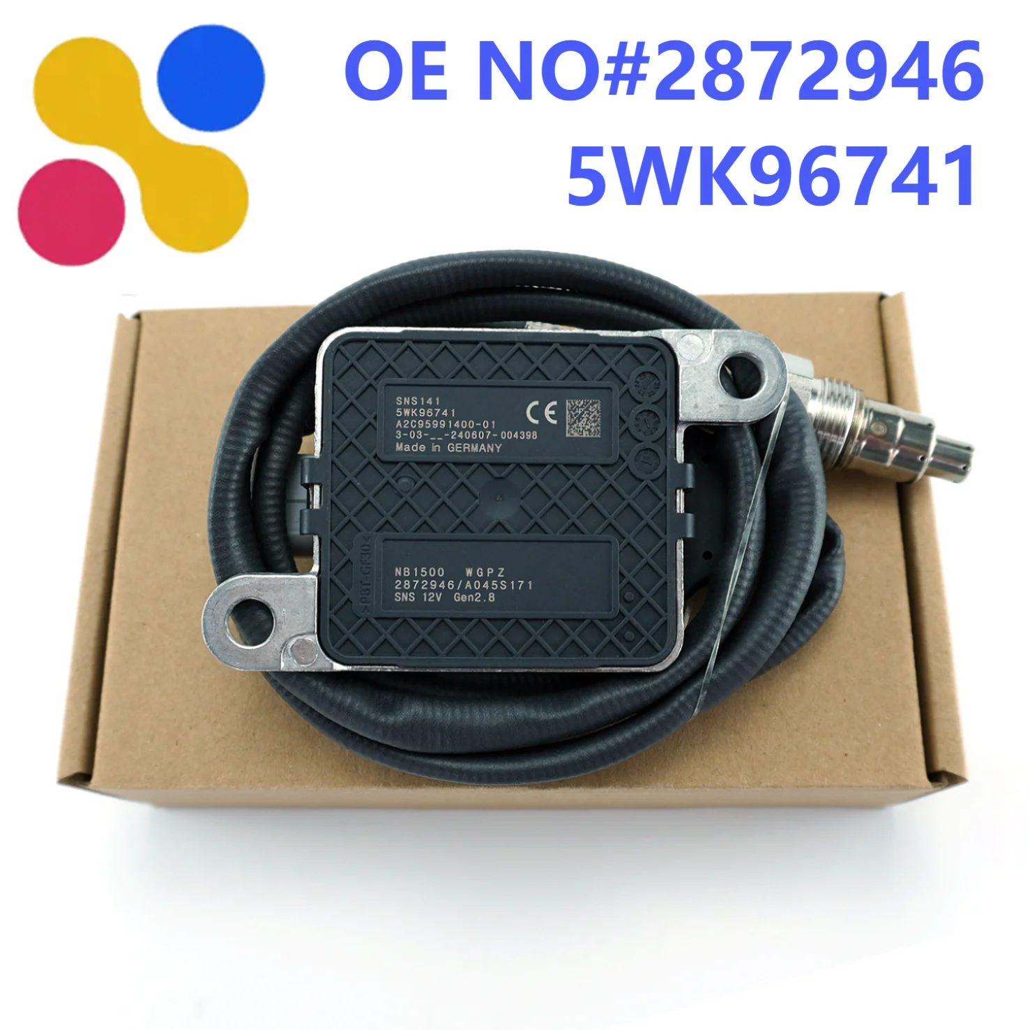 

5WK96741 2872946 5WK9 6741 NOx Датчик Новый азотовый кислородный датчик для Cummins 12 В Прямые продажи с фабрики Оптовая цена Автозапчасти