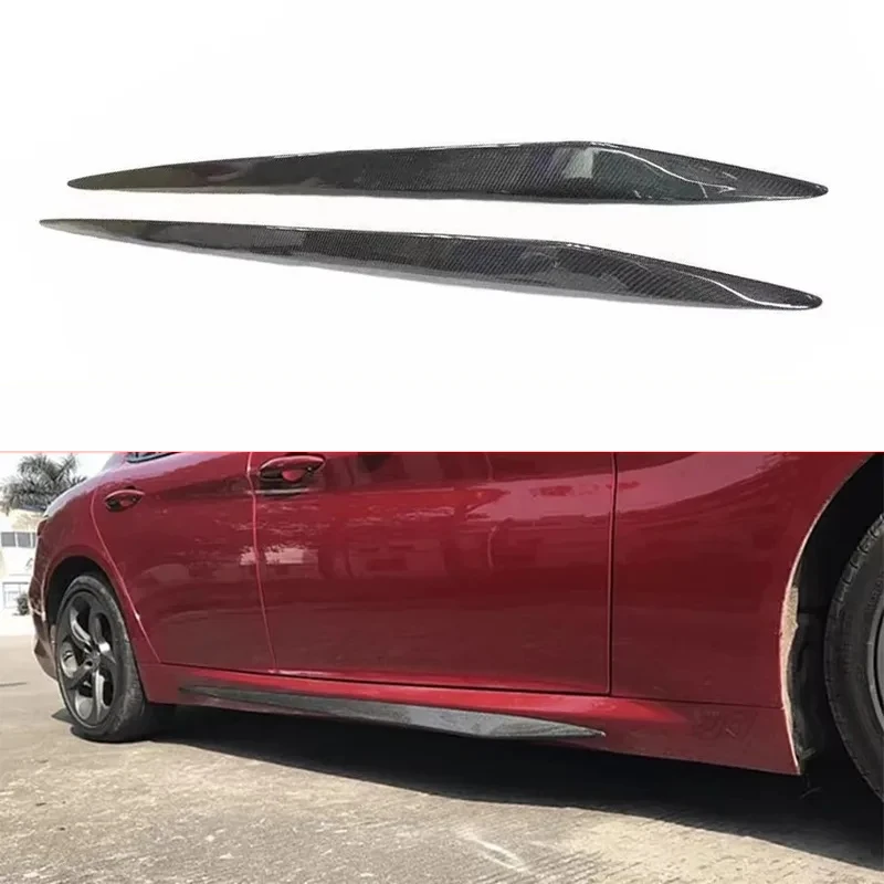 

Для Alfa Romeo Giulia 2017+ Карбоновые боковые юбки, сплиттеры, крылья, винглеты, канарды, фартук, бампер, боковые юбки, обвес