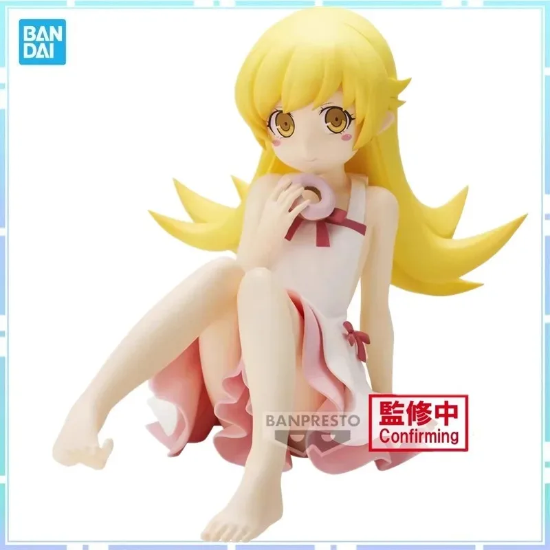 

Bandai Original Banpresto Anime Relax time Monogatari Series Oshino Shinobu PVC Action Figure Collectible Model Toy Gifts