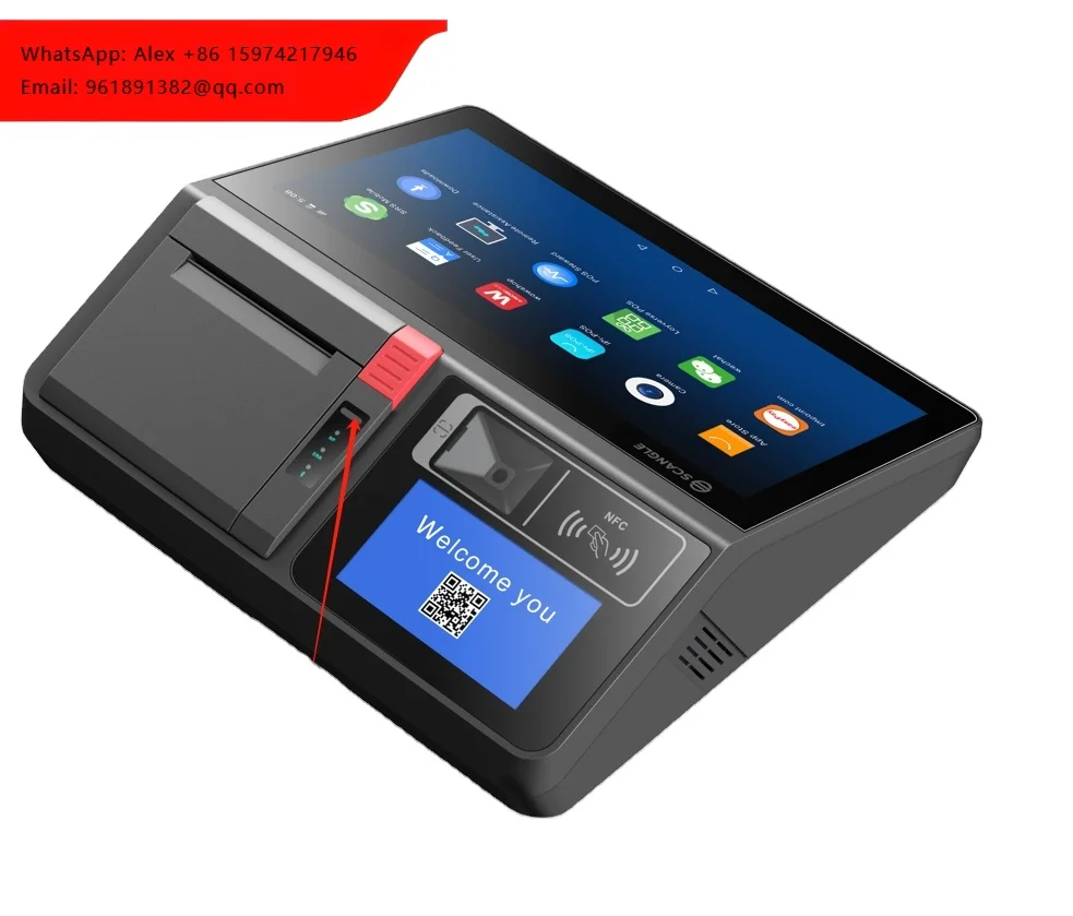 

11.6" Hot Sale Cashier Pos System Electronic Touch Pos Machine 80MM Printer