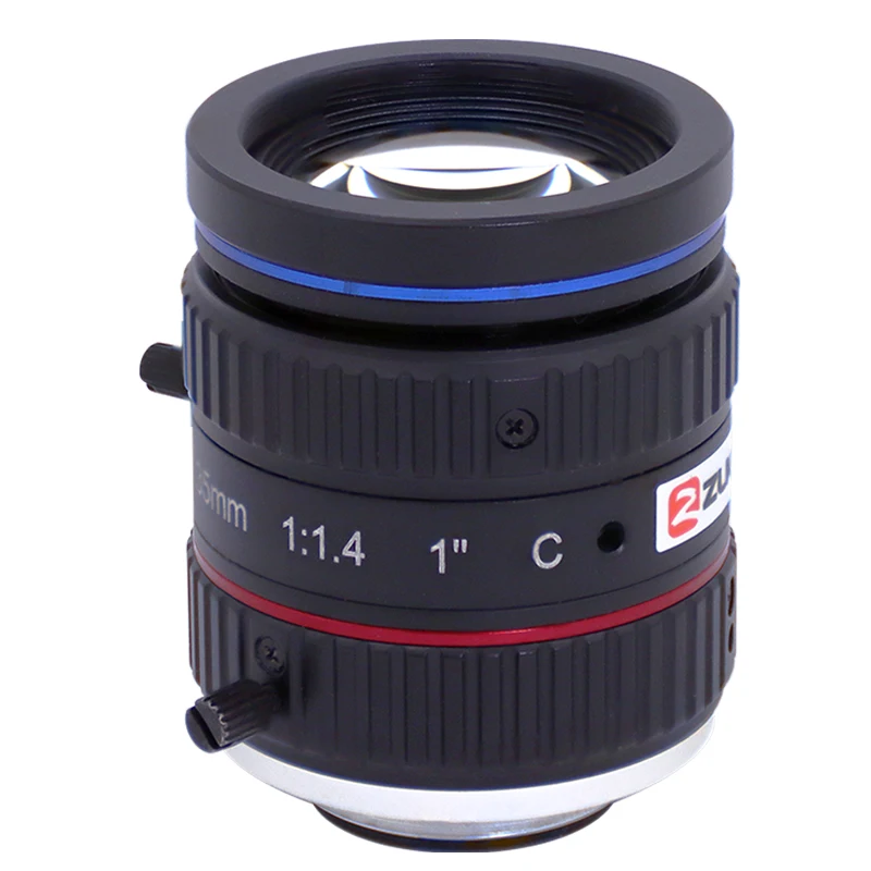 جديد 35 مللي متر عدسة بؤرية ثابتة HD 8.0 ميجابيكسل C-Mount عدسة F1.4 8MP عدساتها C-Mount دليل القزحية لعدسة كاميرا المراقبة