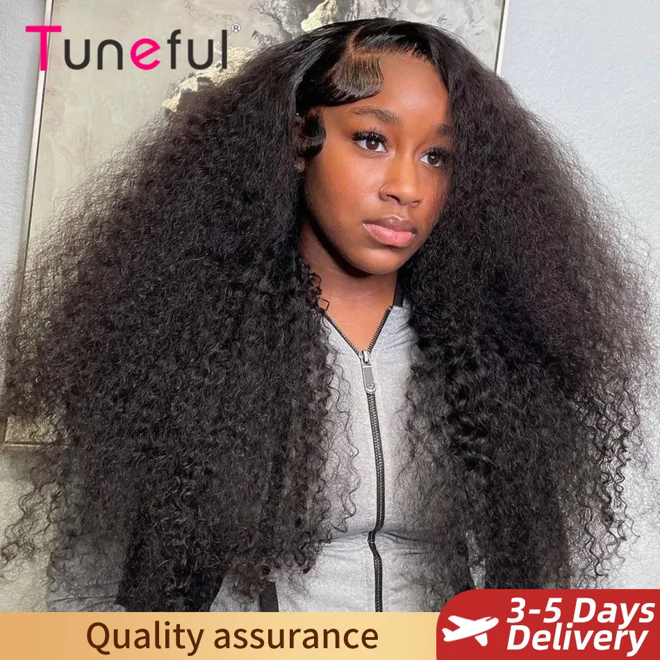 13x6 HD Transparent Lace Front Water Curly Wave Human Hair Wigs 40 Inch Long  Jerry Curly Human Hair Frontal Wigs For Women