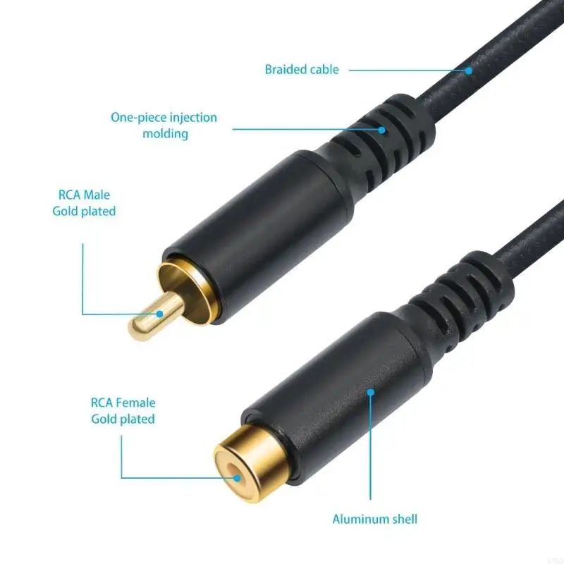 

87HD Quality Analog &Digital Music Male to Female Extension Cord Extension Cable for Amplifiers Break Resistant Cord