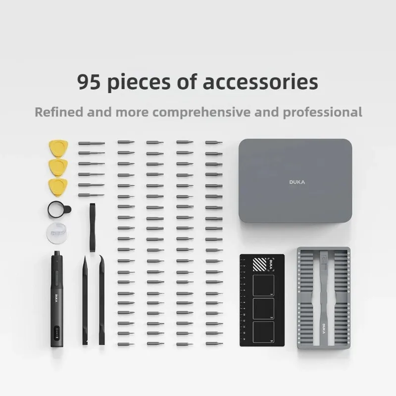 New DUKA Atuman E3 Electric Screwdriver Set 95 in 1 Magnetic Precision Screwdriver Bit DIY Household Repair Tools for Phone PC