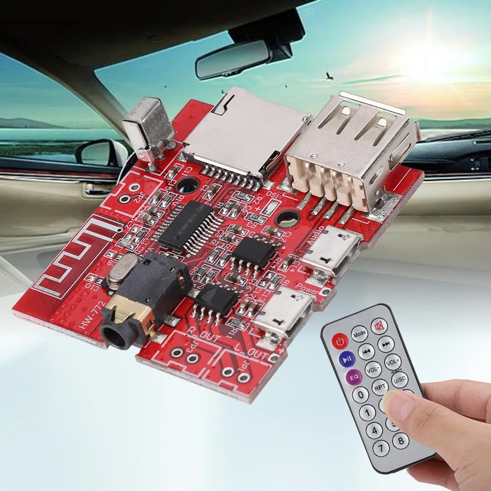 Decoding Module Receiver Board  MP3 Decoding Module Receiver Board 4.1 Circuit Board with Remote Control