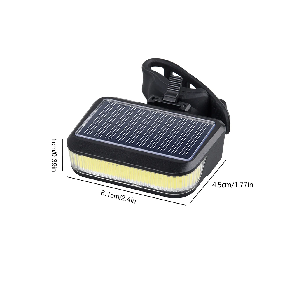 Solar LED Bike Tail Light USB Charging Mountain Road Bike Rear Light 600mah Bicycle Rear Night Light 6 Gears for Outdoor Cycling