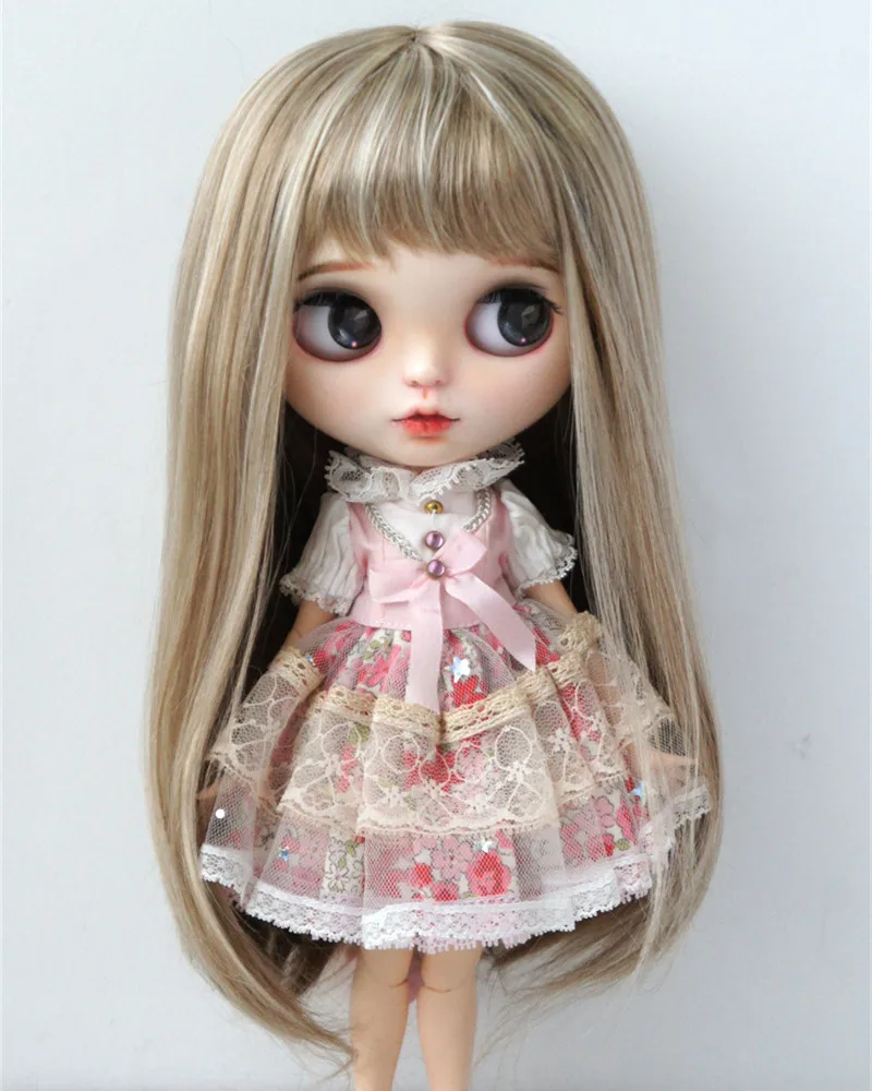 Jusuns JD371 9-10inch 10-11inch Soft Synthetic Mohair Doll Wig  Full Bangs Miranda BJD Hair OG Blythes  Meadow Doll Accessories