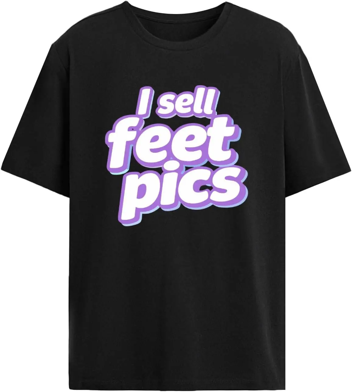 I Sell Feet Pics T-Shirts For Womens 100% Cotton Trendy Y2K Short-Sleeve Tee – Soft, Quick-Drying, & Moisture-Wicking; Ideal