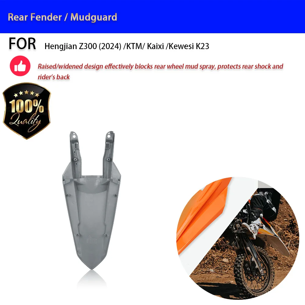 For Hengjian Z300 2024 Kewesi K23 KTM Rear Fender Mudguard No-Drill Accesorios Moto Accessori Moto