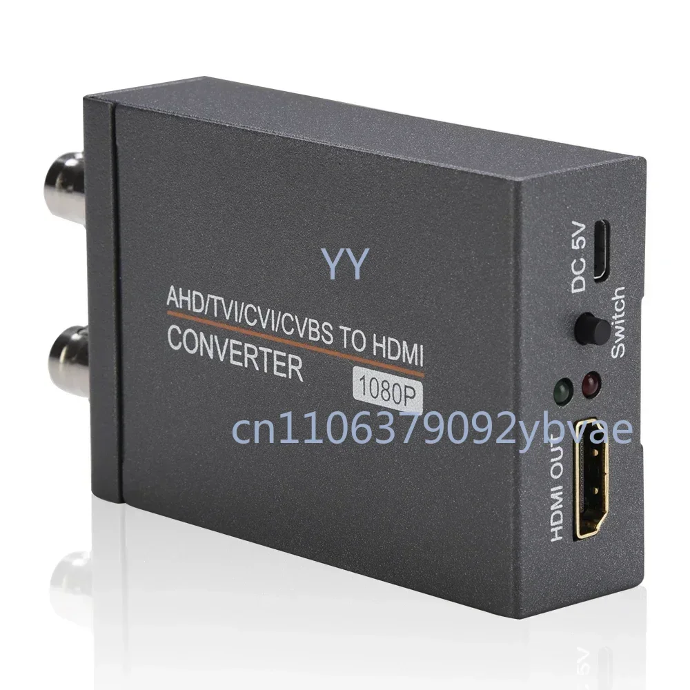 For AHD TVI CVI CVBS BNC Security Camera To HDMI TV Monitor Projector Video Converter Full HD 1080p