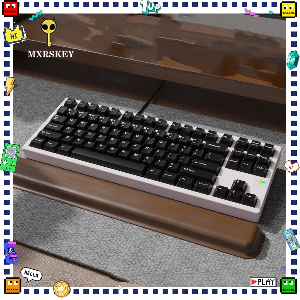 MXRSKEY SCC80 Mechanical Keyboard Kit Three Mode Wireless Keyboard Customized Aluminum Alloy Rapidly Detachable Keyboard Kits