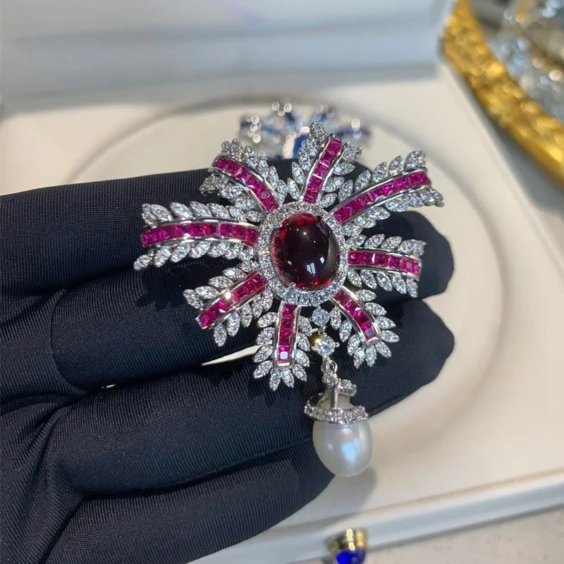 

2024 French Elegant Bow Brooches for Women Accessories High-grade Exquisite Micro-inlaid Zircon Female Corsage Clothing Pins