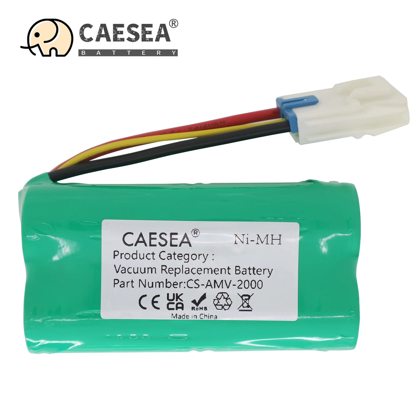 

CAESEA 9.6V 2000mAh Ni-MH Replacement Battery for Panasonic AMV10V-8K, MC-B20JP-A Vacuum Cleaner