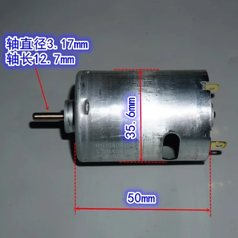 MABUCHI RS-540SH-7026 DC 6V 9.6V 10.8V 12V 28000 obr./min wysoka moc Mini silnik szczotkowy węglowa 36mm DIY wiertarka elektryczna narzędzie ogrodowe