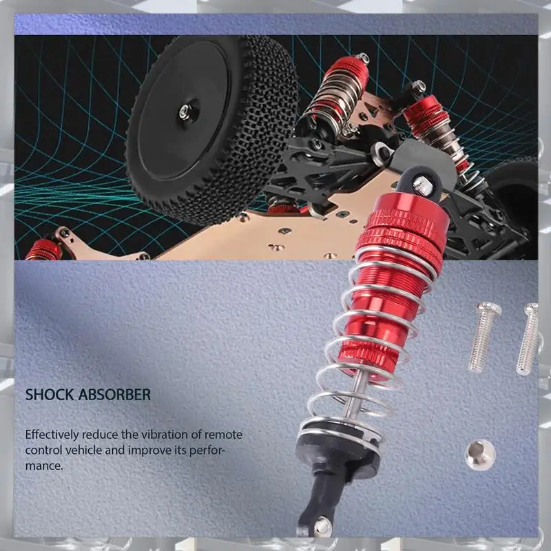 A84F-1Pcs Wltoys 144001 1/14 4WD RC 드리프트 레이싱 자동차 부품 용 금속 충격 흡수기 댐퍼 교체 액세서리