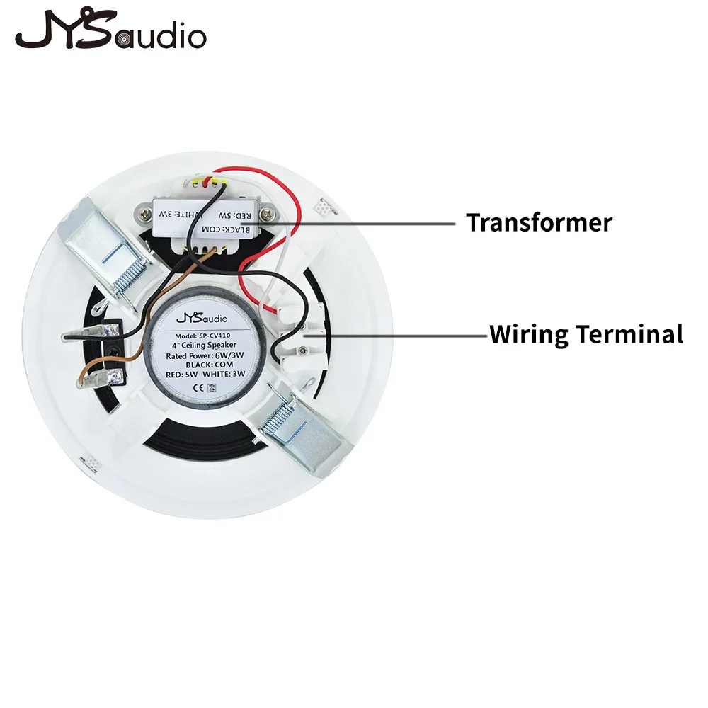 Умный дом, Встроенная стереосистема без рамы, 4 дюйма, коаксиальный HIFI, потолочный фиксированный сопротивление, частота профессиональный громкоговоритель PA, система для помещений CN