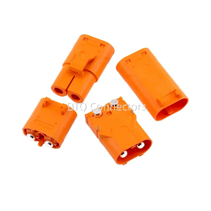 LCB60 male and female plug crimped lithium battery connector horizontal vertical socket 60PW/PB copper silver plated