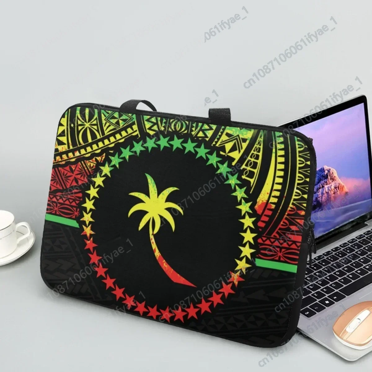 Portable Tablet Bag Posinilia Chuuk Pattern Design Laptop Bag Travel Universal Computer PC Carry Case Cover Pouch сумка женская