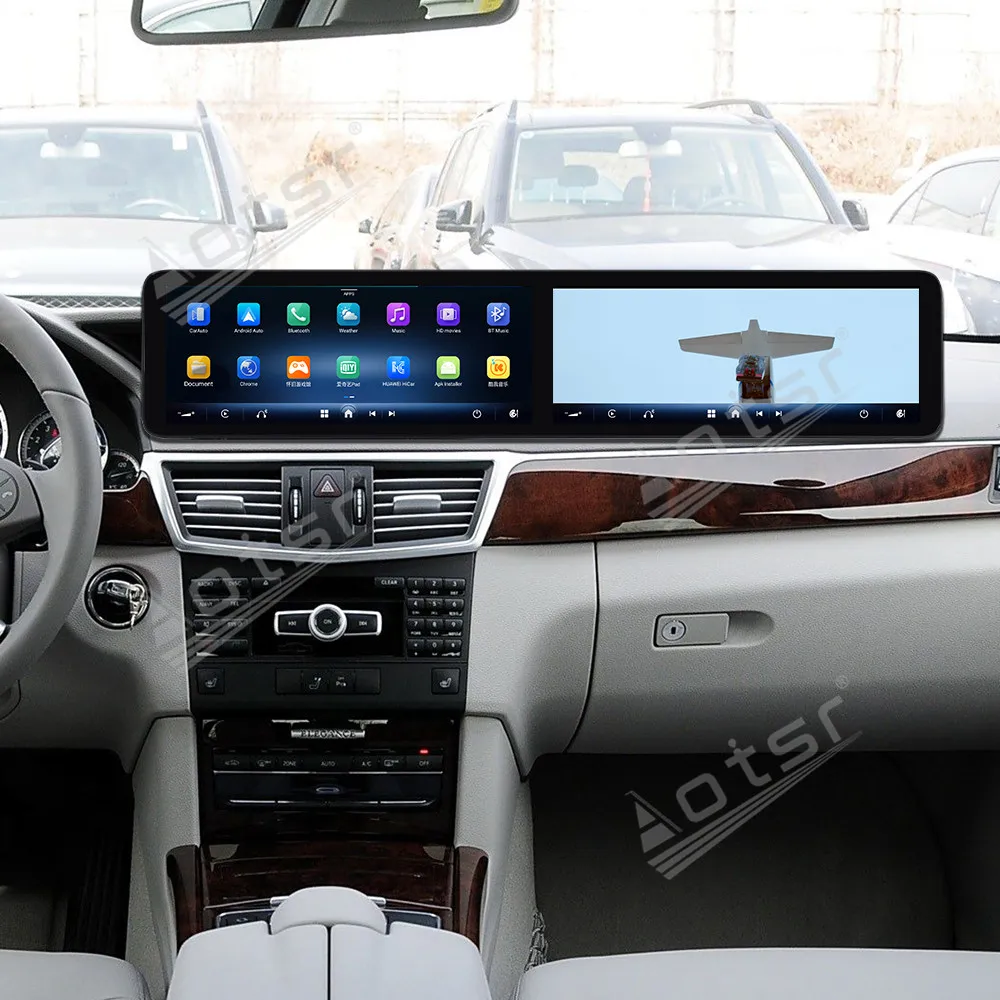 كوالكوم 12.3 + 12.3 بوصة شاشة مزدوجة أندرويد 13 راديو لمرسيدس بنز GLC/C 2019- 2020 Carplay الصوت لتحديد المواقع والملاحة الوسائط المتعددة