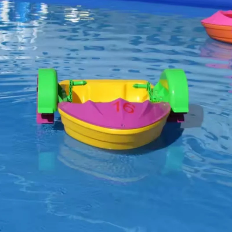 

Children's water hand-cranked boats outdoor park equipment inflatable water pools swimming pools parent-child electric boats