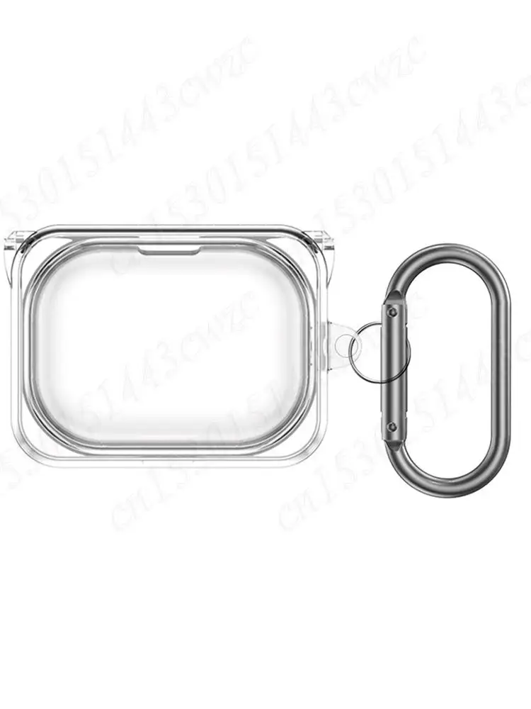 TPU Protective Case Shockproof with Keychain Lightweight Transparent Cover Protective Shell for Nothing Ear (a) Wireless Earbuds