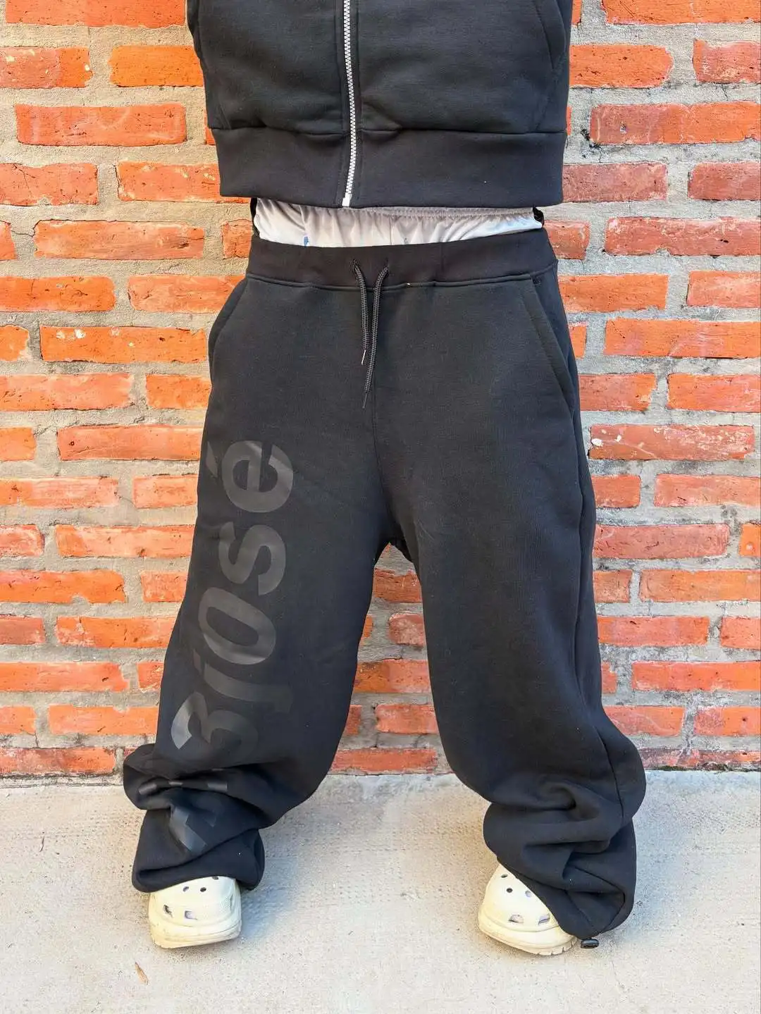 Européenne et Américaine punk hiver y2k lettre imprimée à la mode street style camouflage polyvalent pantalons de survêtement