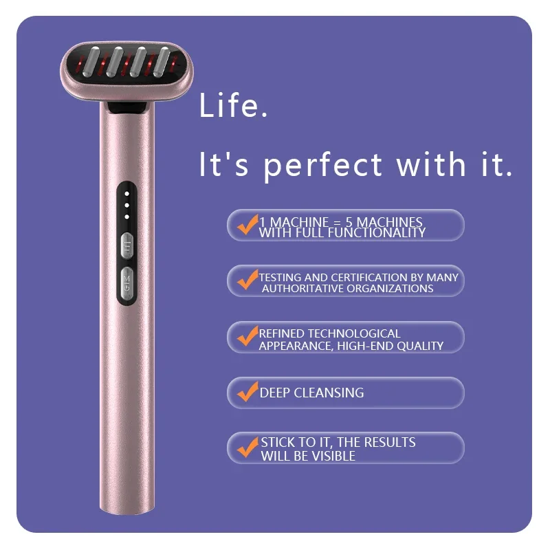 EMS 3-niveau intensiteit oogschoonheidsapparaat Rood en blauw licht Microstroom Handheld oogschoonheidsapparaat Slaapoogmasker Sombra