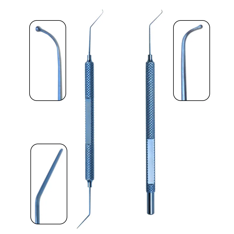 

Ophthalmic Ball Head Hook Pull Hook Single Head/double Head Ophthalmic Instrument Titanium Alloy