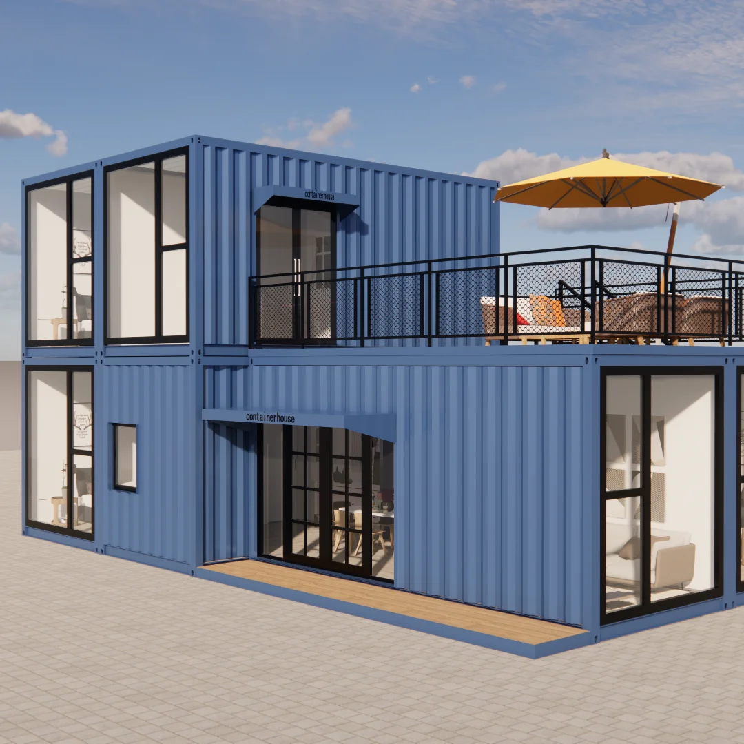 5 Bedroom Prefab Modular Home Living Modern 20ft/40ft expandable villa Container House for sale