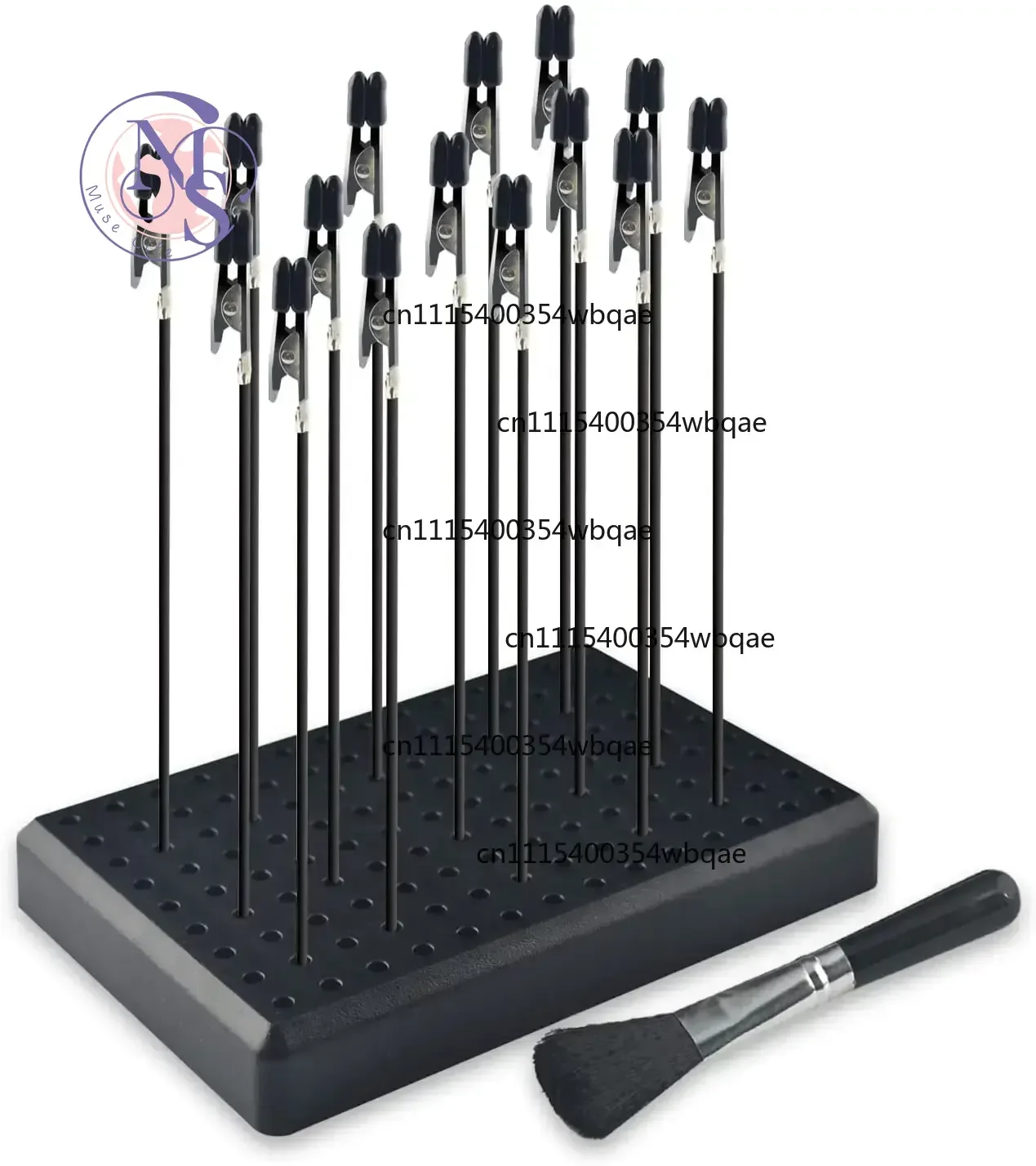 ZOCI-15 Pcs Alligator Clip Sticks with Base Holder Modeling Tools for Airbrush Hobby Model Parts