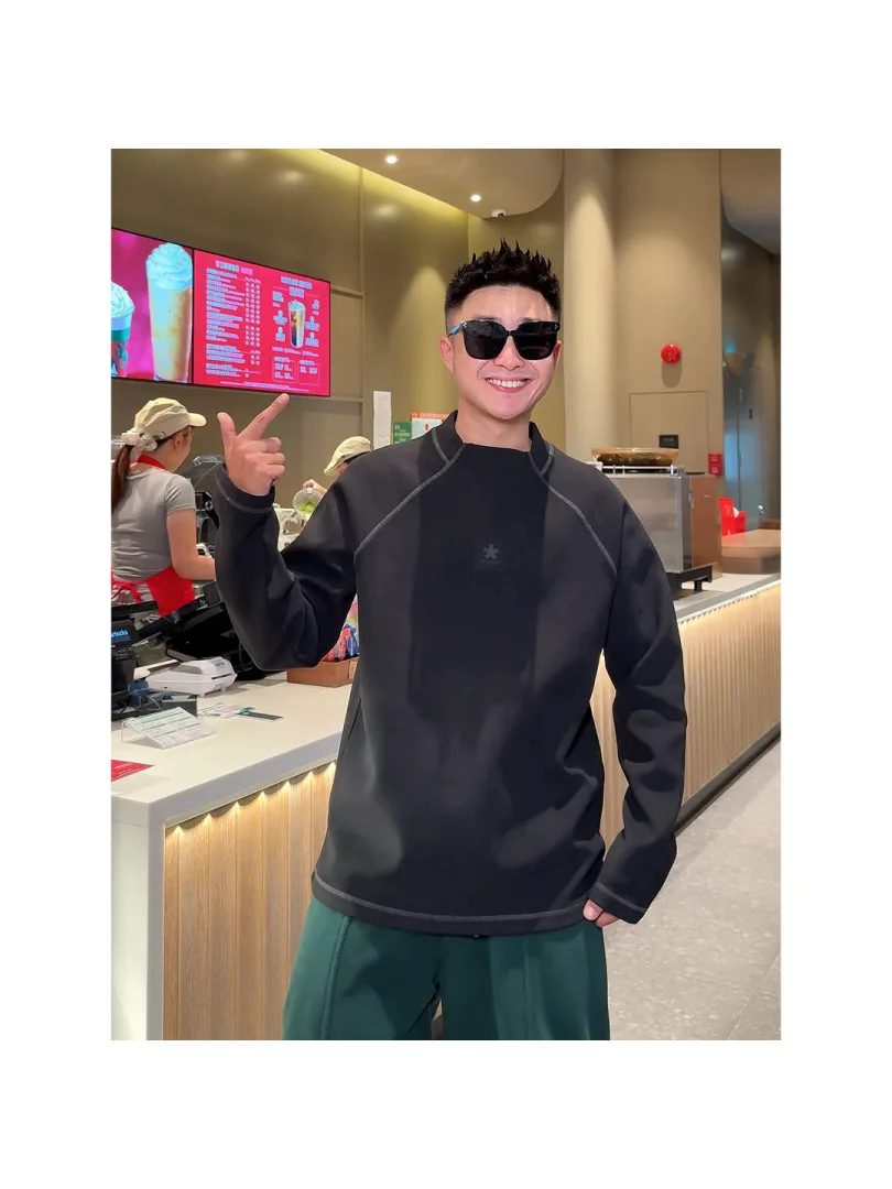 

Свитшот с воздушной прослойкой, высокоэластичный, с широким воротником, базовый, молодежный, спортивный, дышащий, теплый, с капюшоном, унисекс, с логотипом