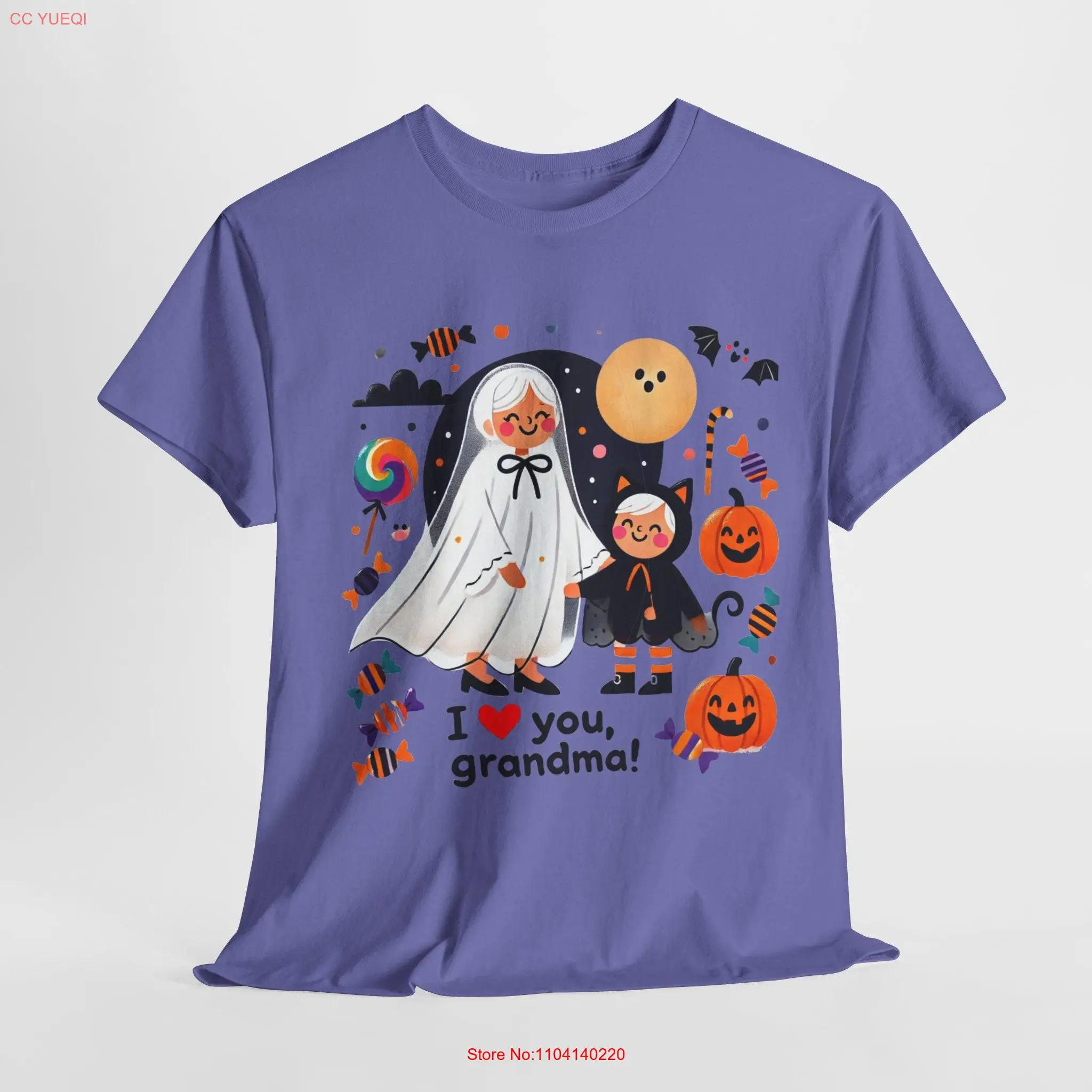 Spooky Sweetness 2 I Love You Grandma Halloween T Shirt long or short sleeves