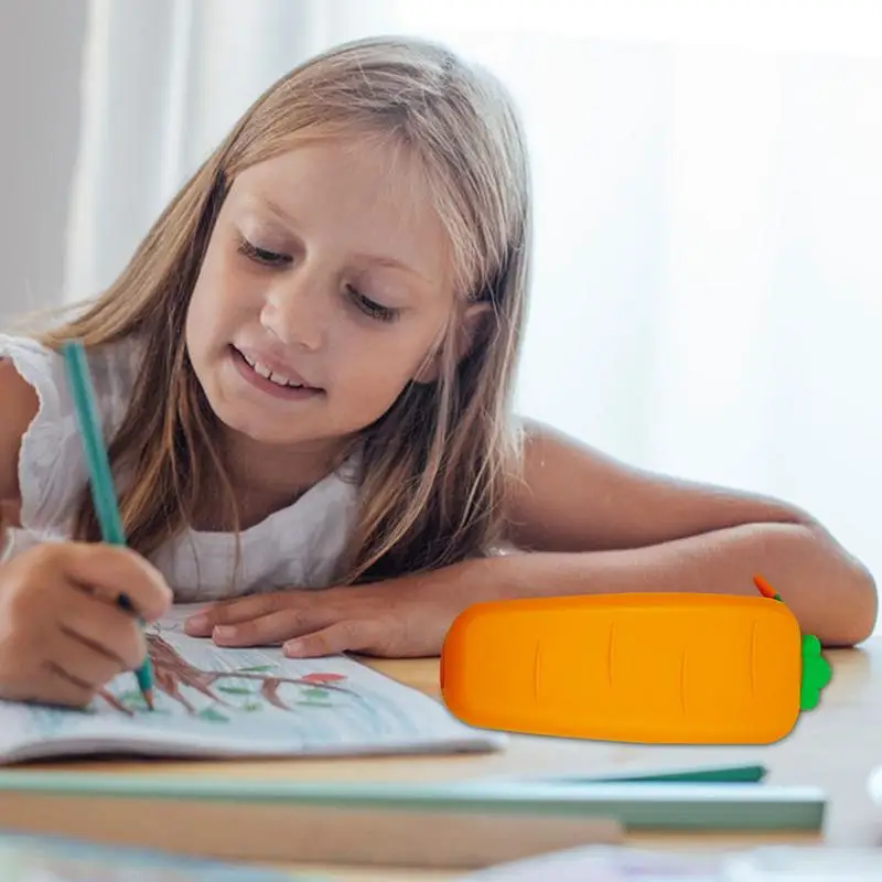 حافظة أقلام رصاص سيليكون محمولة ، علبة أقلام ، حقيبة مكياج ، حقيبة أقلام ، منظم متعدد الوظائف للبالغين ، الفتيات ، الأولاد ، اللوازم المدرسية