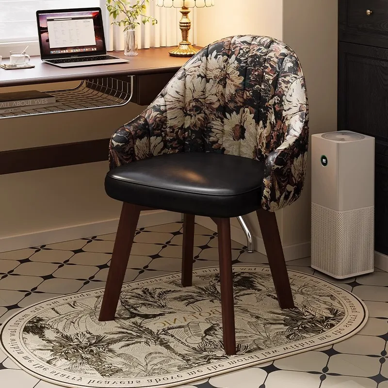 Computer chair home backrest dormitory study desk chair rotatable seat bedroom